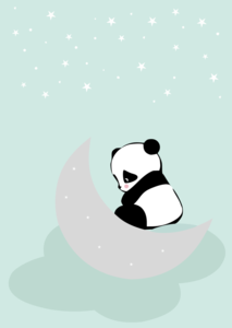 Poster dreaming panda